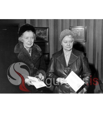 Anna Eiríksdóttir og Unnur Pálsdóttir.