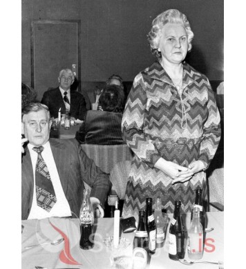 Anna og Leifi í Laufási.