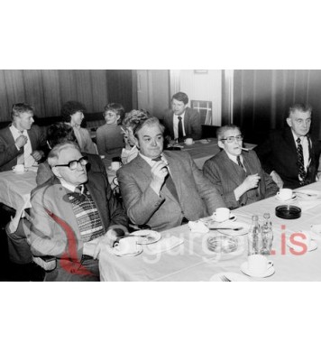 Á Bókasafni Vestmannaeyja.