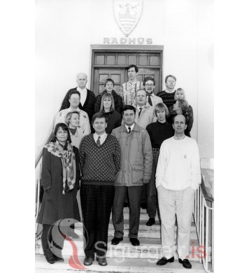 Starfsmenn ráðhússins.