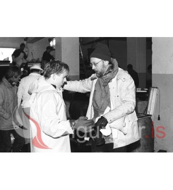 Við tökur á kvikmyndinni Nýtt líf.