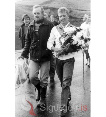 Feðgarnir Siggi á Háeyri og Árni.