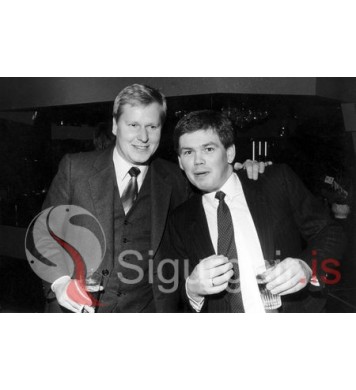 Tveir stjórar á Skansinum.