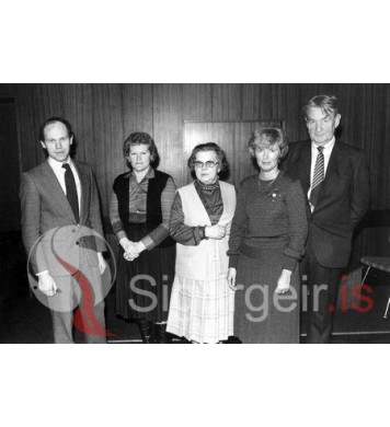 Á Bókasafni Vestmannaeyja.