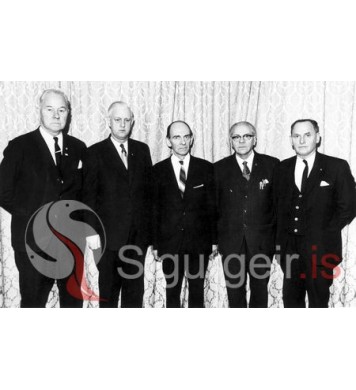 Friðfinnur, Gísli, Kobi, Einar Gutt og Sveinn í Ríkinu