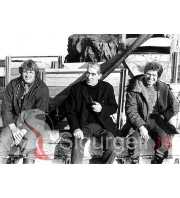 Eftir síldarlöndun á Sæbjörgu VE.