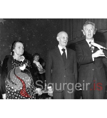 Gerða og Steinn á Múla ásamt Jóa Friðfinns.