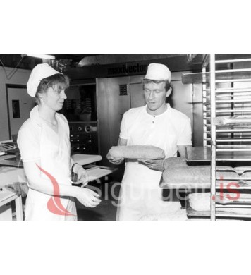 Elísabet Jónsdóttir og Bergur bakari.