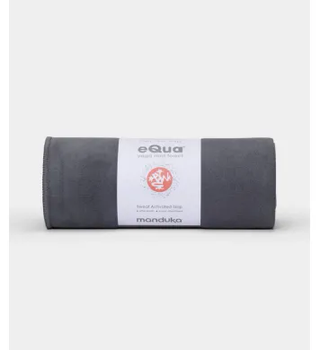 Manduka eQUA Hot jóga handklæði Thunder Grey