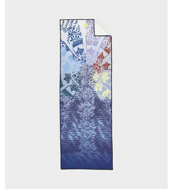 Manduka Yogitoes jóga handklæði Chakra Print blue