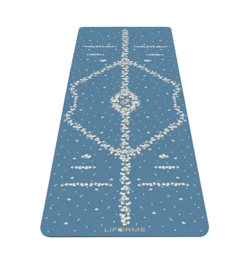 Liforme Cherry Blossom Blue Yoga mat .  