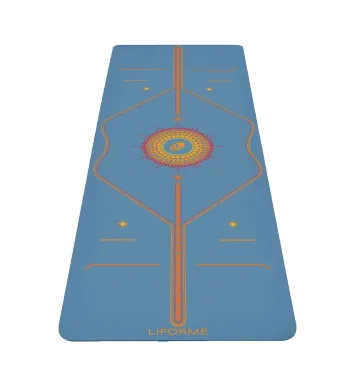 Liforme Radiant Sun Yoga mat Blue - Special Series  