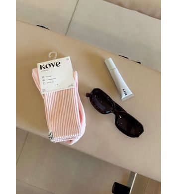 Kove Les Basics gripsokkar Rose - M